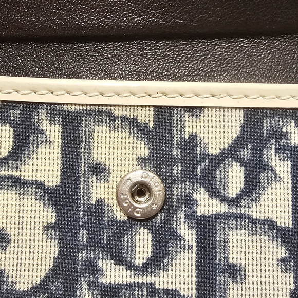 Like New Dior Trotter Varsity Line Trifold Compact Wallet! - Picture 6 of 14